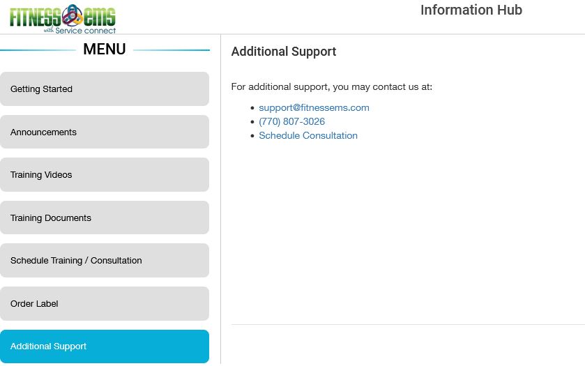 information hub support